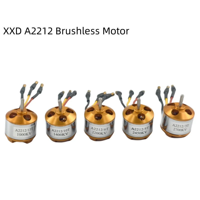 Hot sale Brushless Motor XXD A2212 2212 930KV 1000KV 1400KV 2200KV 2450KV 2700KV for RC Airplane Fixed-Wing Multirotor Drones
Hot sale Brushless Motor XXD A2212 2212 930KV 1000KV 1400KV 2200KV 2450KV 2700KV for RC Airplane Fixed-Wing Multirotor Drones