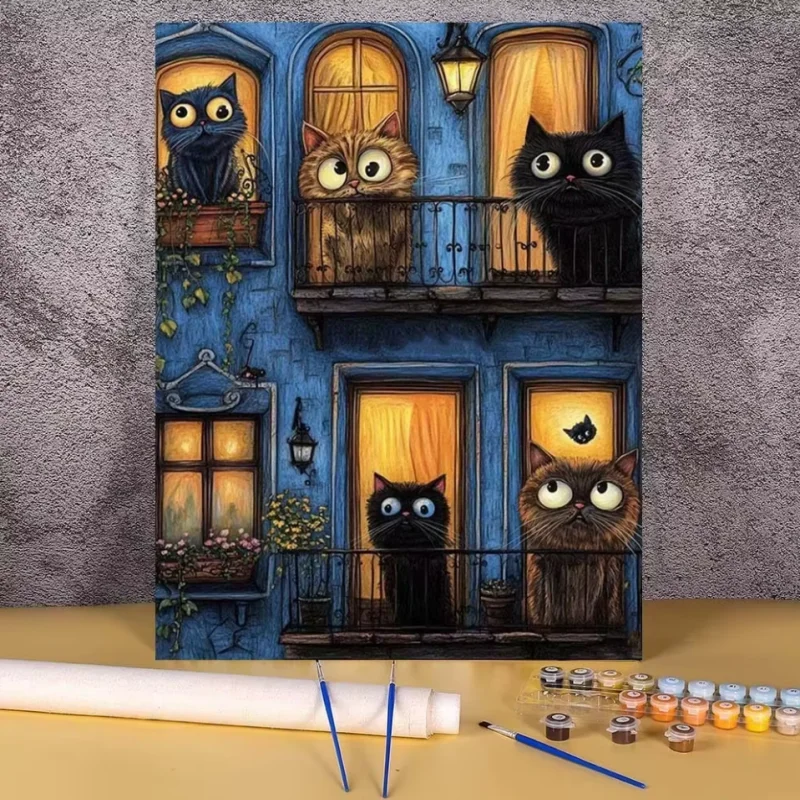 Цифровая картина маслом аниме кошка DIY наборы красок по номерам мультфильм рисунок номеров картина художественное ремесло на холсте домашний декор подарок
Цифровая картина маслом аниме кошка DIY наборы красок по номерам мультфильм рисунок номеров картина художественное ремесло на холсте домашний декор подарок