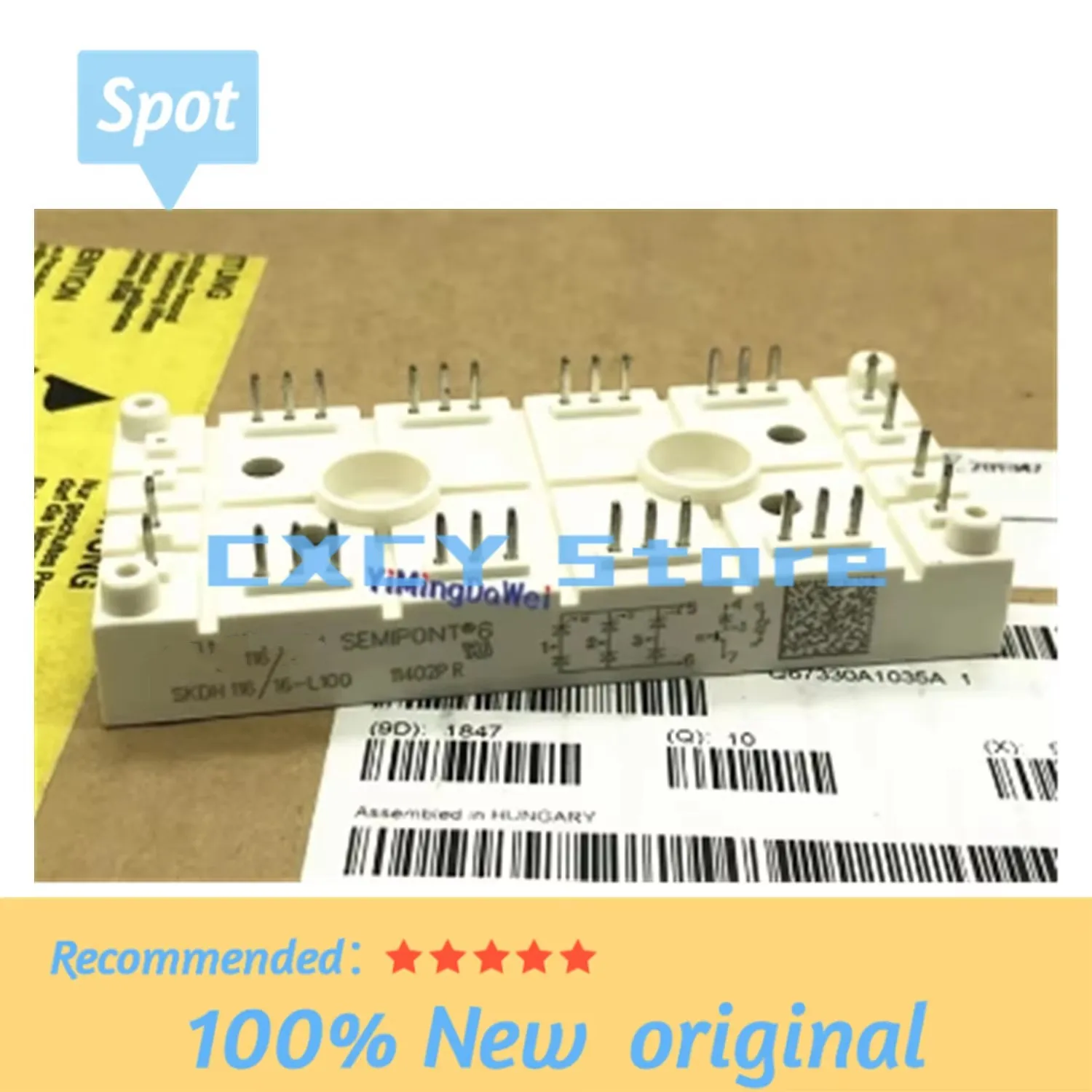 SKDH146/12-L75 SKDH146/12-L100 SKDH146/12-L105 Новый оригинальный модуль IGBT Добро пожаловать на консультацию
SKDH146/12-L75 SKDH146/12-L100 SKDH146/12-L105 Новый оригинальный модуль IGBT Добро пожаловать на консультацию