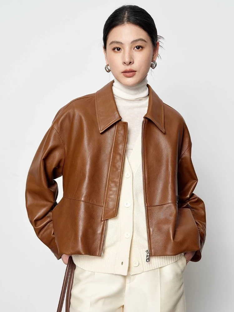 Casual Short Genuine Leather Jackets for Women Spring Autumn 2026 New High-end Simple Loose Soft Oil Wax Real Sheepskin Coat
Casual Short Genuine Leather Jackets for Women Spring Autumn 2026 New High-end Simple Loose Soft Oil Wax Real Sheepskin Coat