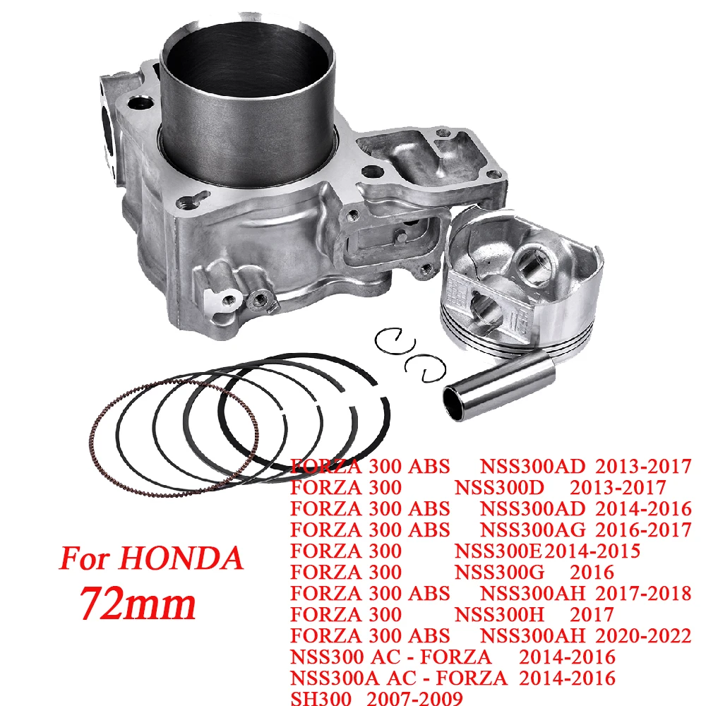 72mm High Quality Cylinder Piston Rings Gasket Set 12100K04930 for HONDA FORZA 300 ABS 2013-2022 NSS300AD 2013-2016 SH300
72mm High Quality Cylinder Piston Rings Gasket Set 12100K04930 for HONDA FORZA 300 ABS 2013-2022 NSS300AD 2013-2016 SH300