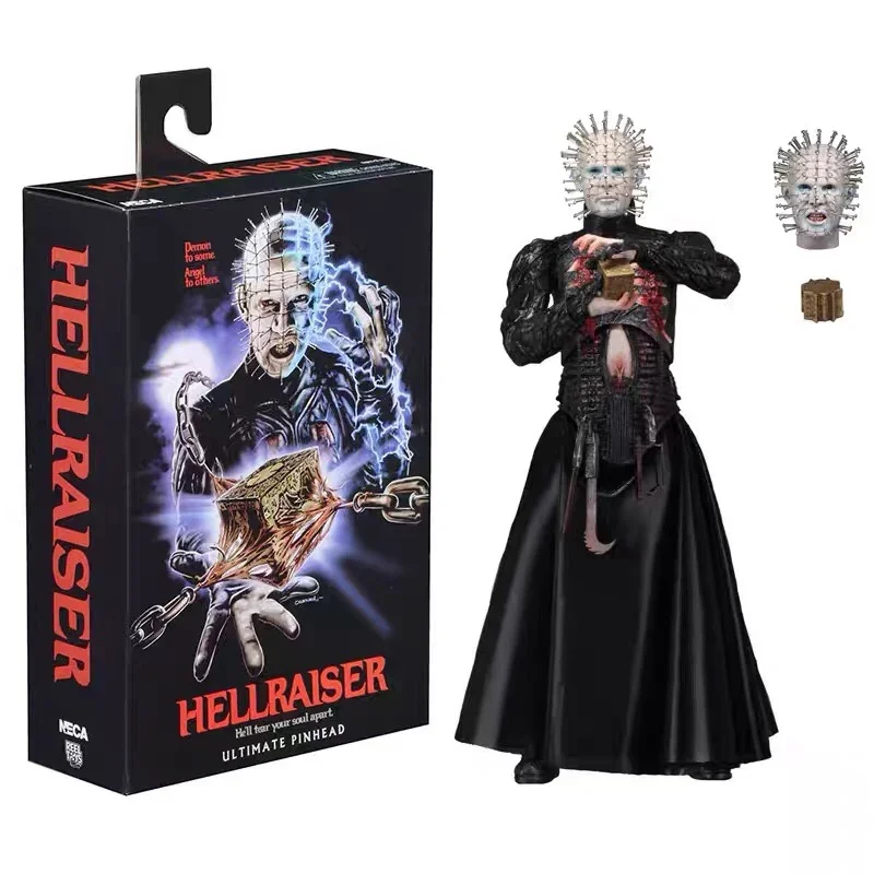 Фигурка героя Neca Hellraiser Ultimate Pinhead, модель ужаса, кукла, игрушка для детей на Хэллоуин, подарки для детей
Фигурка героя Neca Hellraiser Ultimate Pinhead, модель ужаса, кукла, игрушка для детей на Хэллоуин, подарки для детей