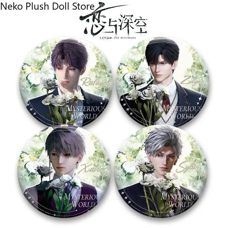 Anime Love and Deepspace Zayne Sylus Xavier Rafayel Cosplay Cartoon Double Flash Badge Tinplate Backpack Pendant Birthday Gift
Anime Love and Deepspace Zayne Sylus Xavier Rafayel Cosplay Cartoon Double Flash Badge Tinplate Backpack Pendant Birthday Gift