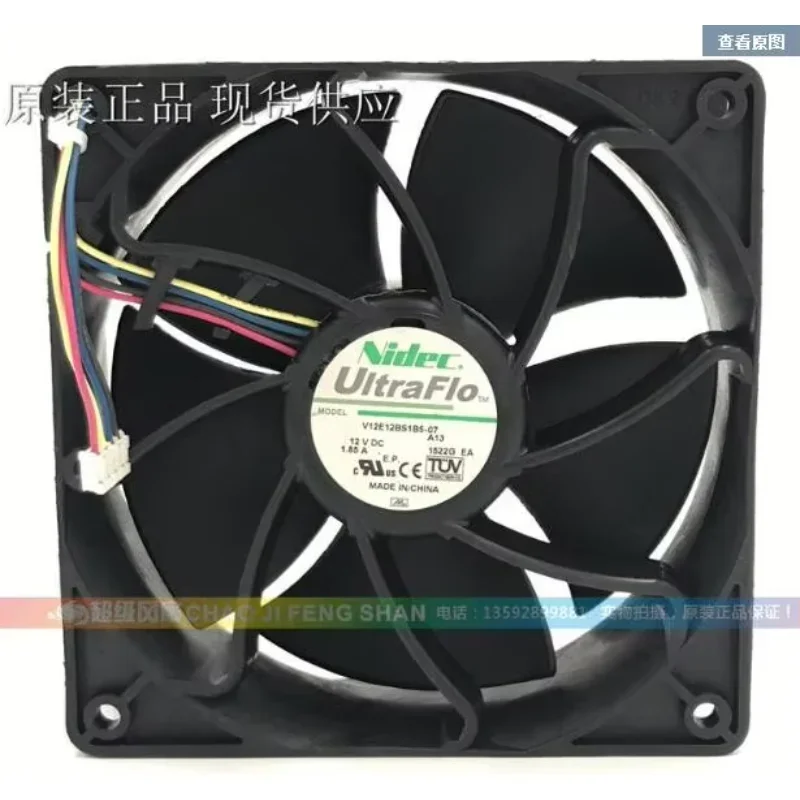 Nidec V12E12BS2M9-07 A13 Серверный охлаждающий вентилятор DC 12 В 1,85 А 120x120x38 мм 4-проводной
Nidec V12E12BS2M9-07 A13 Серверный охлаждающий вентилятор DC 12 В 1,85 А 120x120x38 мм 4-проводной