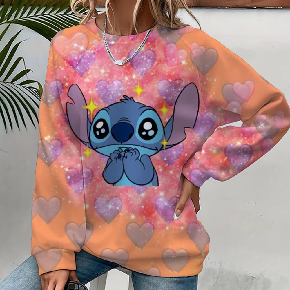 Women's Disney Stitch print Long Sleeve Sweatshirt Vintage Korean Harajuku Y2k Aesthetic Oversize Graffiti Print Pullover 2000s
Women's Disney Stitch print Long Sleeve Sweatshirt Vintage Korean Harajuku Y2k Aesthetic Oversize Graffiti Print Pullover 2000s