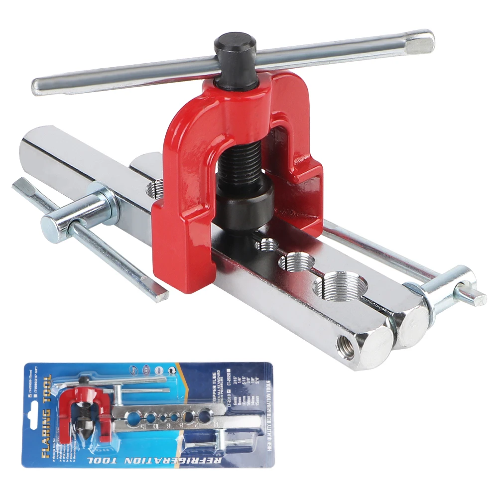 Refrigeration Water Gas Brake Copper Tube Expander Reamer Flaring Tool Copper Pipe Flaring Tool CT-2020 With Plate Rod CT-2010
Refrigeration Water Gas Brake Copper Tube Expander Reamer Flaring Tool Copper Pipe Flaring Tool CT-2020 With Plate Rod CT-2010