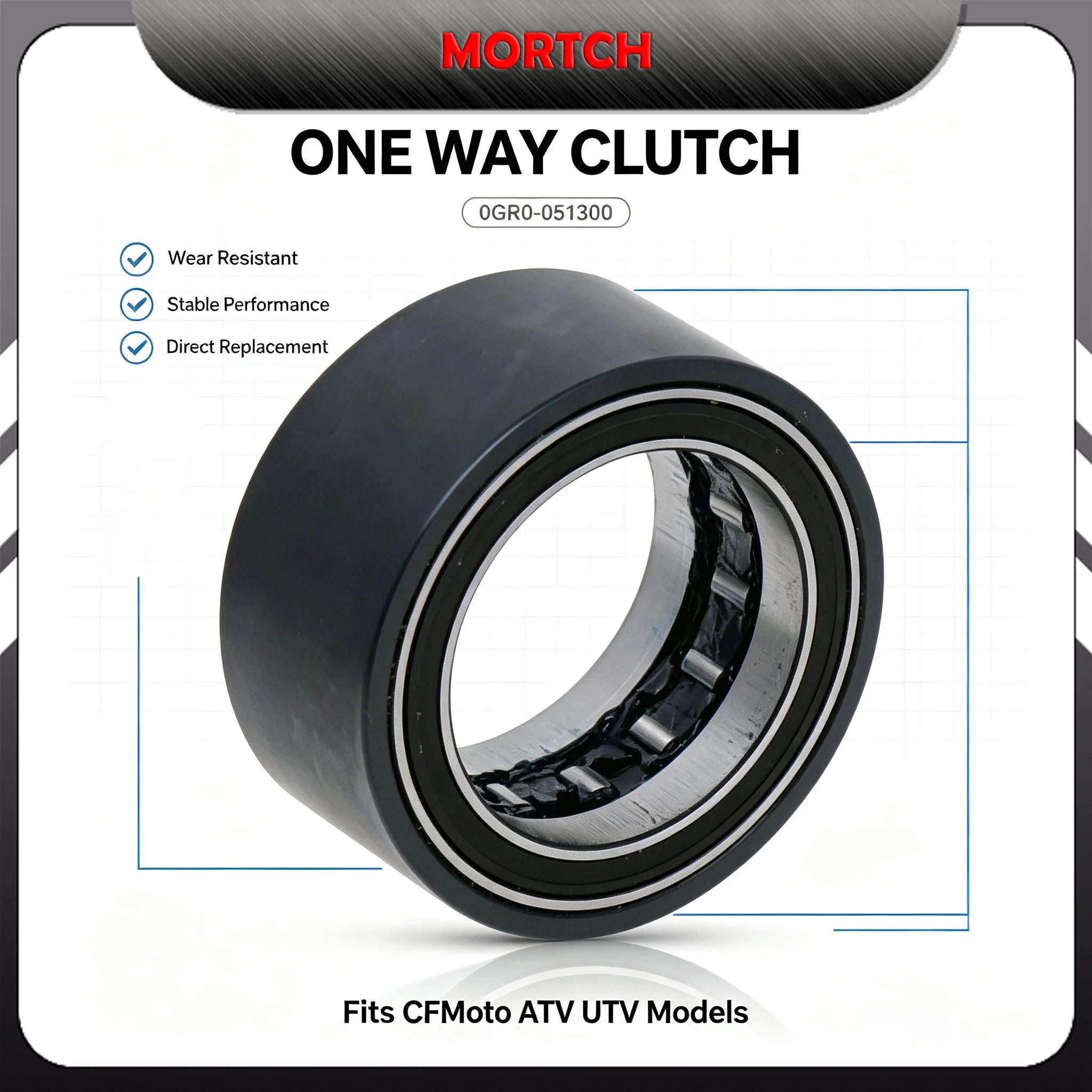 One Way Overrunning Clutch Bearing 0GR0-051300 Replacement Parts for CFMoto 450 550 625 CForce ZForce ATV UTV
One Way Overrunning Clutch Bearing 0GR0-051300 Replacement Parts for CFMoto 450 550 625 CForce ZForce ATV UTV
