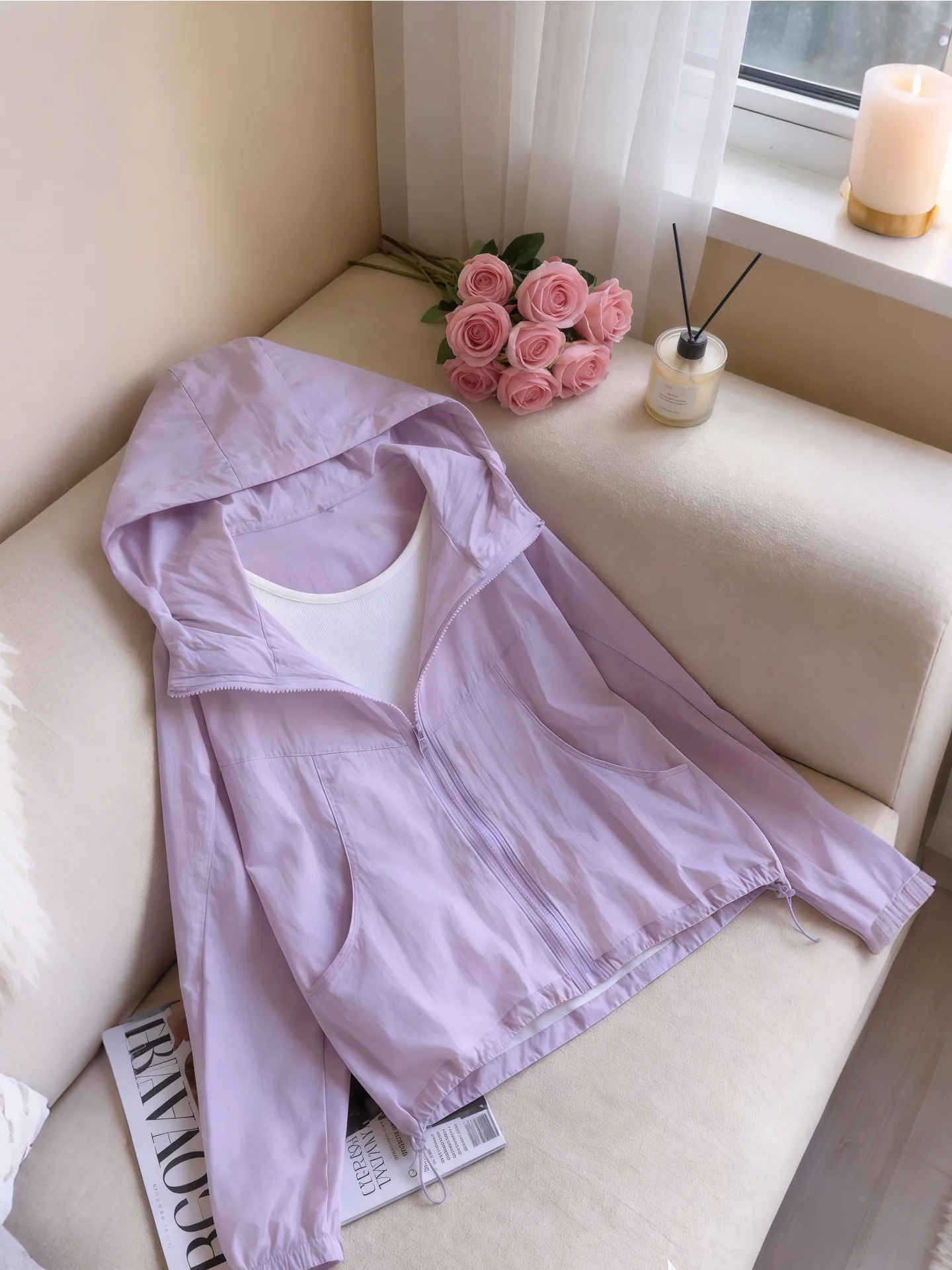 Ice Silk Cool Feeling Breathable UV Protection Fashionable Hooded Double Zipper Outdoor Cycling Top Coat New 2026 Women's Fas...
Ice Silk Cool Feeling Breathable UV Protection Fashionable Hooded Double Zipper Outdoor Cycling Top Coat New 2026 Women's Fas...