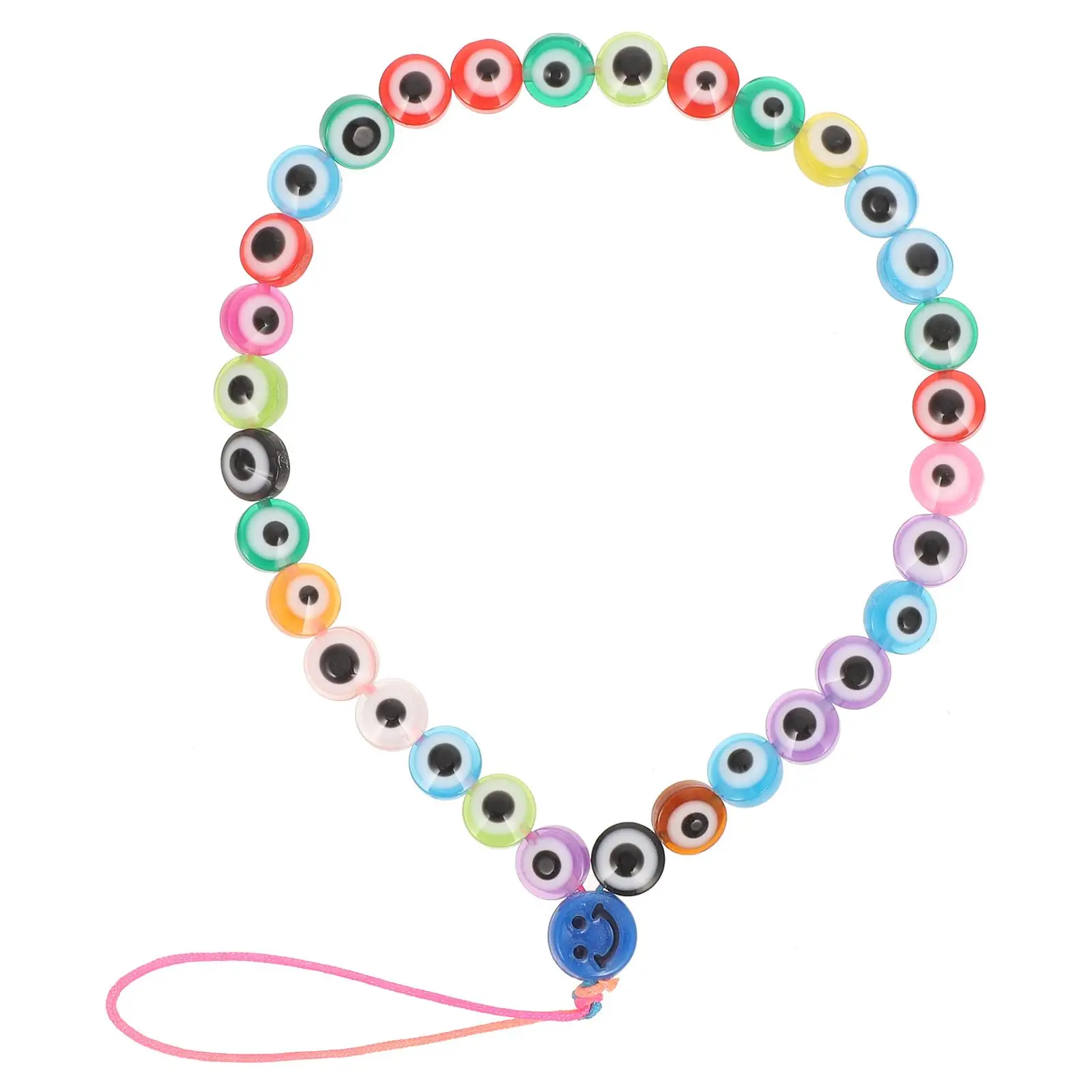 Evil Eye Beads Phone Lanyard Lost Colored Soft Pottery Wrist Strap Necklace Decor Pendant Chain Practical Gift
Evil Eye Beads Phone Lanyard Lost Colored Soft Pottery Wrist Strap Necklace Decor Pendant Chain Practical Gift