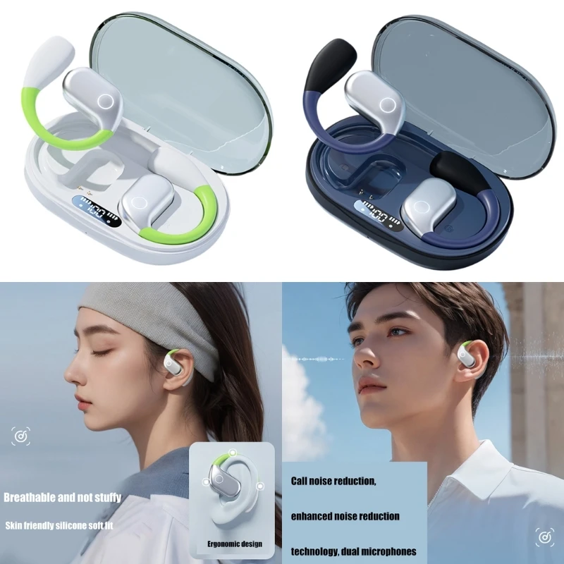 High Clearly Bluetooth-compatible Earbuds Sweatproof Wireless Earpieces with Charging Case Over Ear Hook for Sports K1KF
High Clearly Bluetooth-compatible Earbuds Sweatproof Wireless Earpieces with Charging Case Over Ear Hook for Sports K1KF