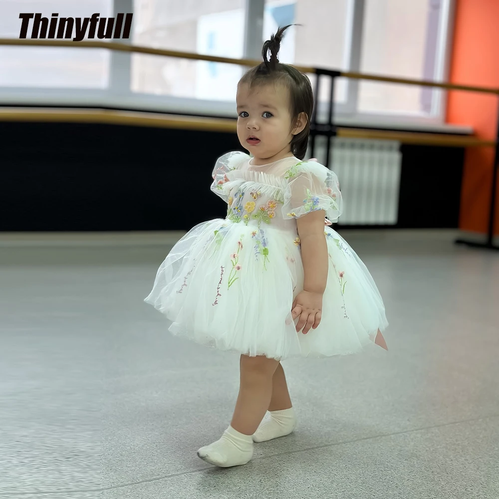 Thinyfull A-line Embroidery Short Flower Girl Dress Short Sleeves Children's Evening Dresses Birthday Gowns for Girls Customized
Thinyfull A-line Embroidery Short Flower Girl Dress Short Sleeves Children's Evening Dresses Birthday Gowns for Girls Customized