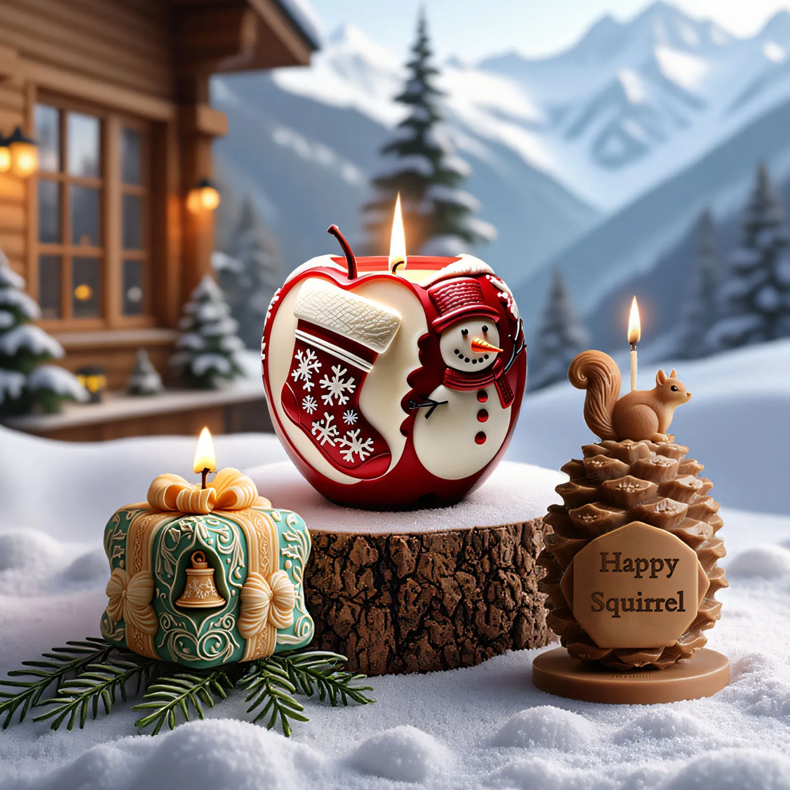 Christmas Aromatherapy Candle Silicone Mold DIY Pine Cones Santa Snowman Apple Gift Box Plaster Resin Molds Candle Making Tool
Christmas Aromatherapy Candle Silicone Mold DIY Pine Cones Santa Snowman Apple Gift Box Plaster Resin Molds Candle Making Tool