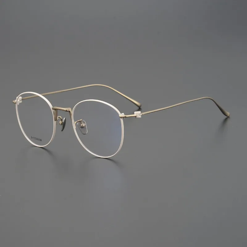 Two-color Ultra-light Pure Titanium Female Myopia Glasses Men Retro Round Presbyopia Frames Students Progressive Multi-focus.
Two-color Ultra-light Pure Titanium Female Myopia Glasses Men Retro Round Presbyopia Frames Students Progressive Multi-focus.