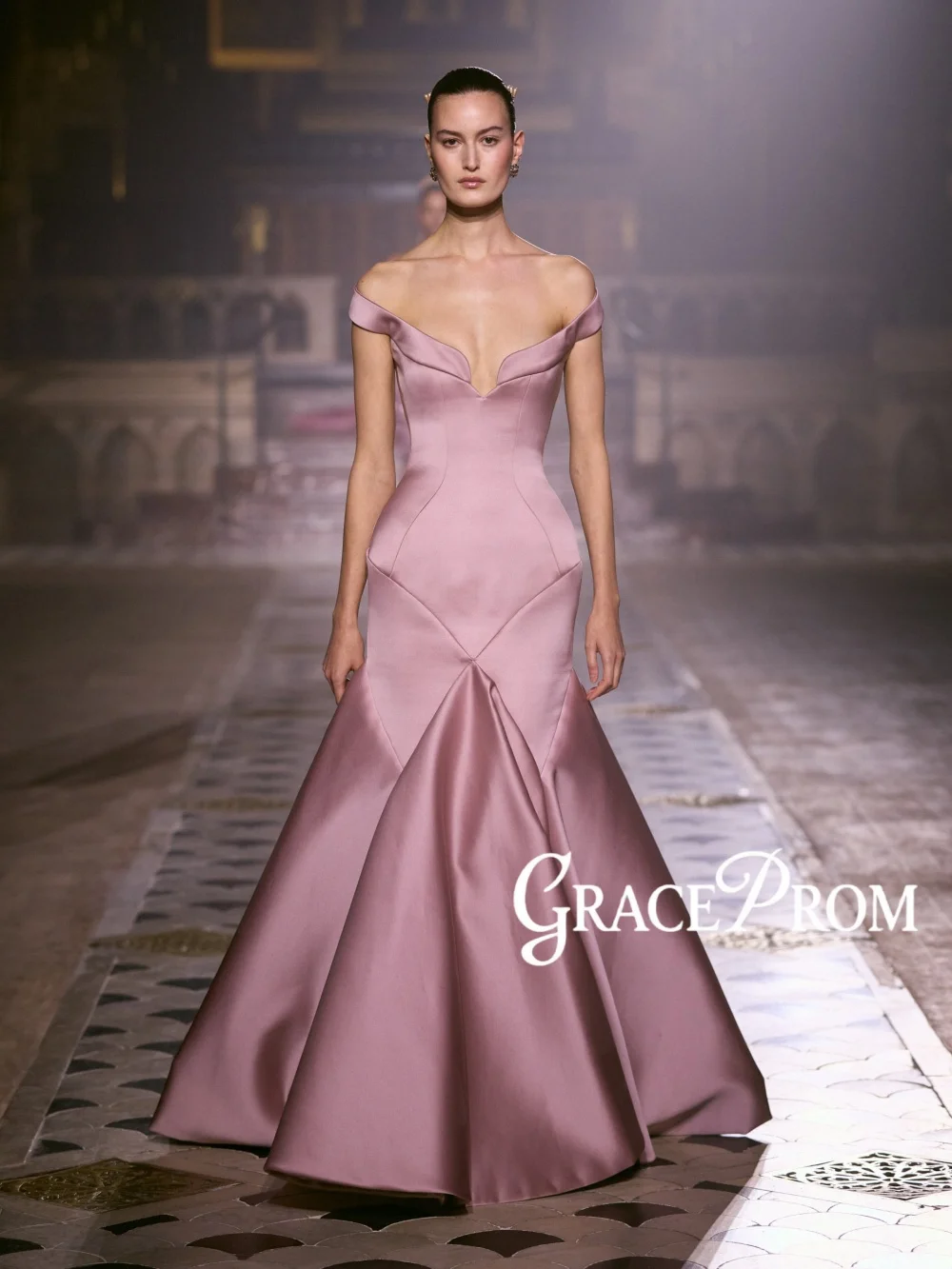 Light Purple Satin Mermaid Evening Dress Charming Floor-length Off Shoulder Wedding Party Gowns New Customized Banquet Gowns
Light Purple Satin Mermaid Evening Dress Charming Floor-length Off Shoulder Wedding Party Gowns New Customized Banquet Gowns