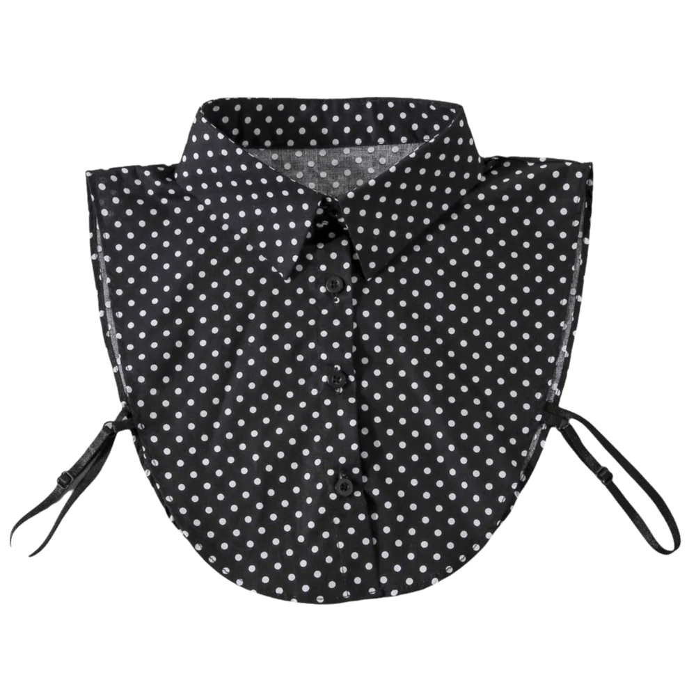 Adjustable Strap Polka Dot Shirt Collar Half Collar Design Polyester Material Detachable Fake Collar Cotton Lightweight
Adjustable Strap Polka Dot Shirt Collar Half Collar Design Polyester Material Detachable Fake Collar Cotton Lightweight