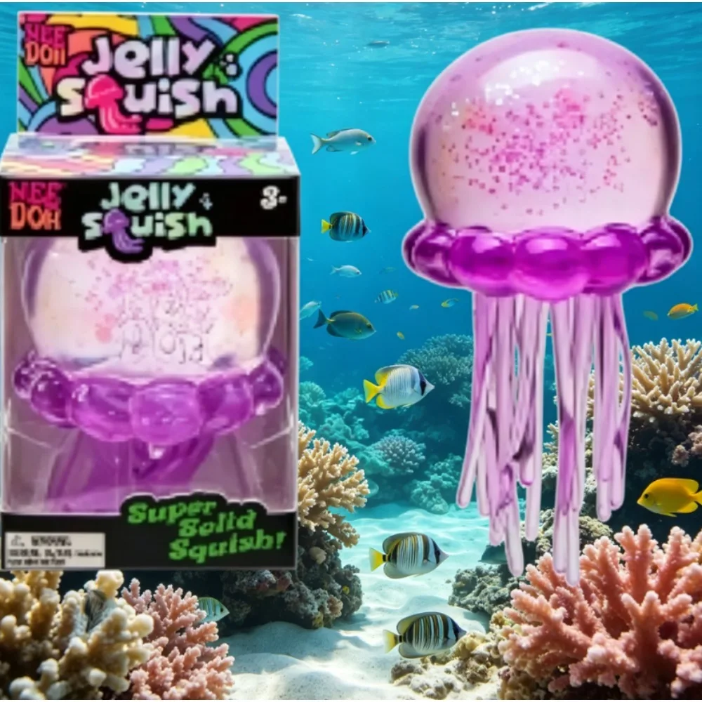 Needoh Fuzz Ball Jellyfish Squishy Blind Box Series, Various Colors, Cute Toy Jellyfish, Stress Relief, Relaxation and Fun
Needoh Fuzz Ball Jellyfish Squishy Blind Box Series, Various Colors, Cute Toy Jellyfish, Stress Relief, Relaxation and Fun