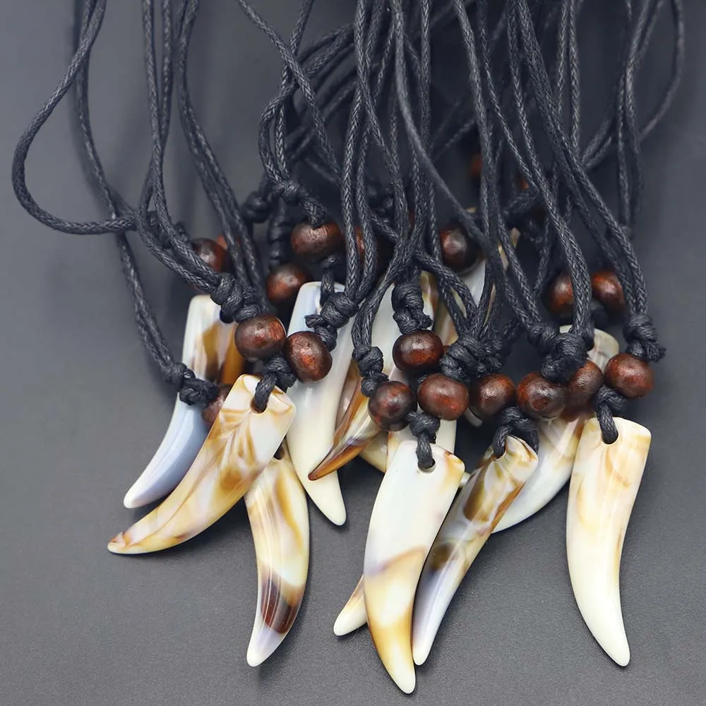 Hot Selling Color Yak Bone Ox Horn Tooth Pendants Necklaces New Arrival for Women Men 12pcs/Lots Wholesale Free Shipping 
Hot Selling Color Yak Bone Ox Horn Tooth Pendants Necklaces New Arrival for Women Men 12pcs/Lots Wholesale Free Shipping