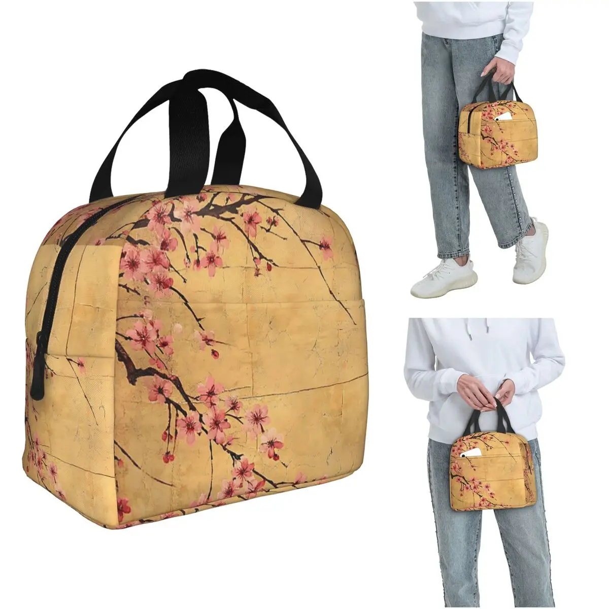 Sakura Cherry Blossom Japanese Flowers Insulated Lunch Bag for Women Kids Portable Food Boxes Thermal Lunch Box Tote
Sakura Cherry Blossom Japanese Flowers Insulated Lunch Bag for Women Kids Portable Food Boxes Thermal Lunch Box Tote