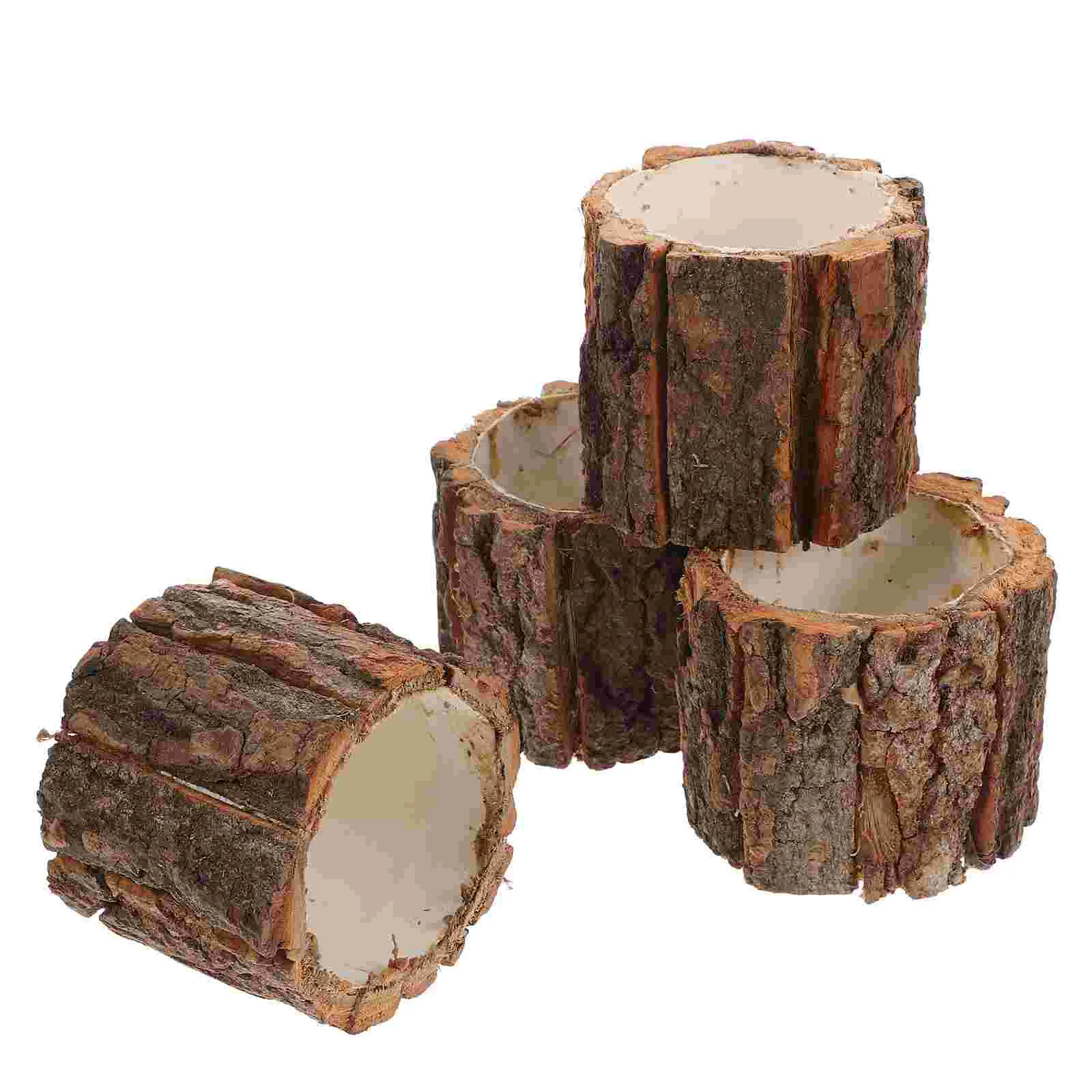 4 Pcs Container Pastoral Style Waterproof Bark Flower Bucket Arrangement Box Pot 4pcs (small Size 9cm*8cm) Pots Garden Wood
4 Pcs Container Pastoral Style Waterproof Bark Flower Bucket Arrangement Box Pot 4pcs (small Size 9cm*8cm) Pots Garden Wood