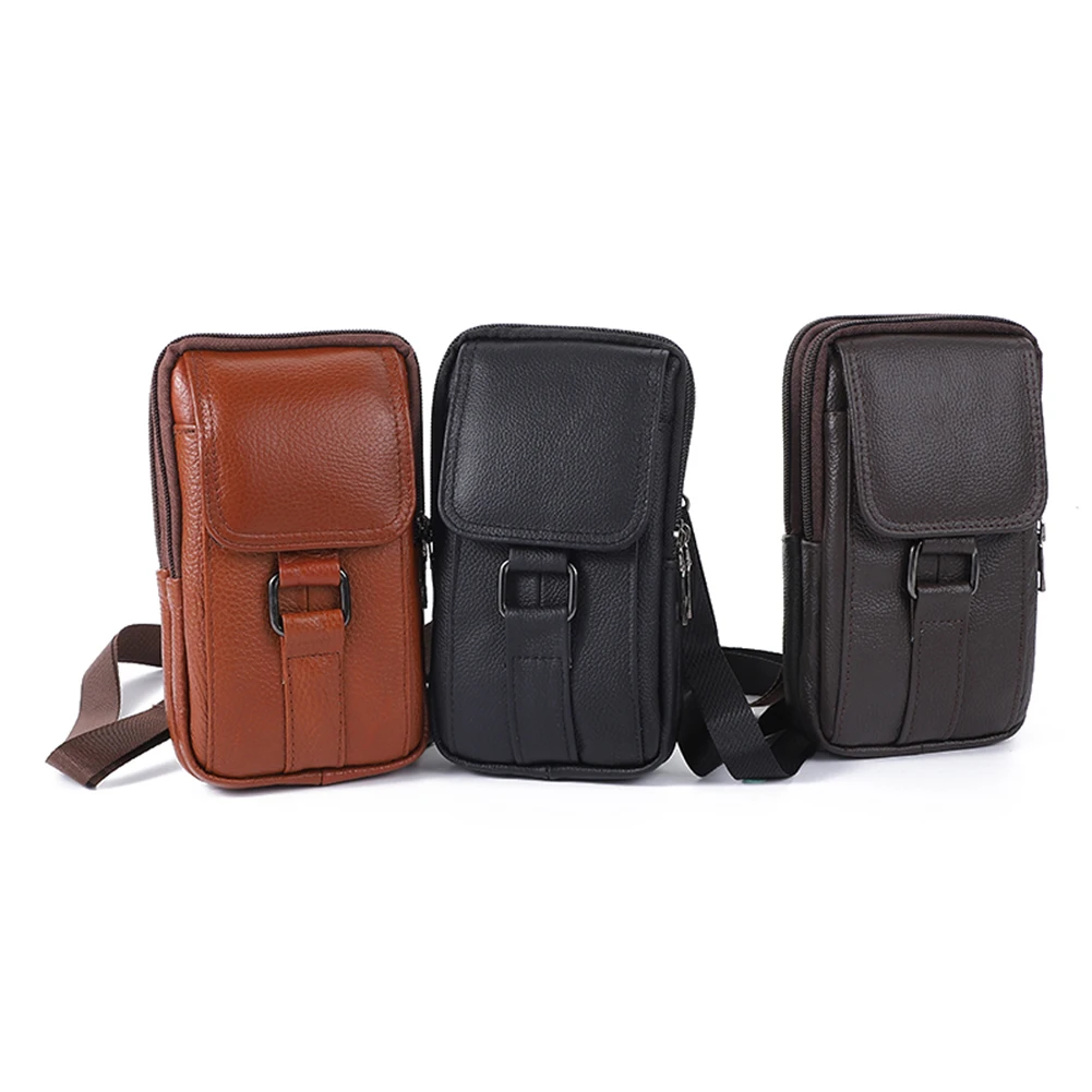 Portable Shoulder Bag Cowhide Leather Fanny Pack Waist Bag Fashion Simple Multi-pockets Casual for Outdoor Sport
Portable Shoulder Bag Cowhide Leather Fanny Pack Waist Bag Fashion Simple Multi-pockets Casual for Outdoor Sport