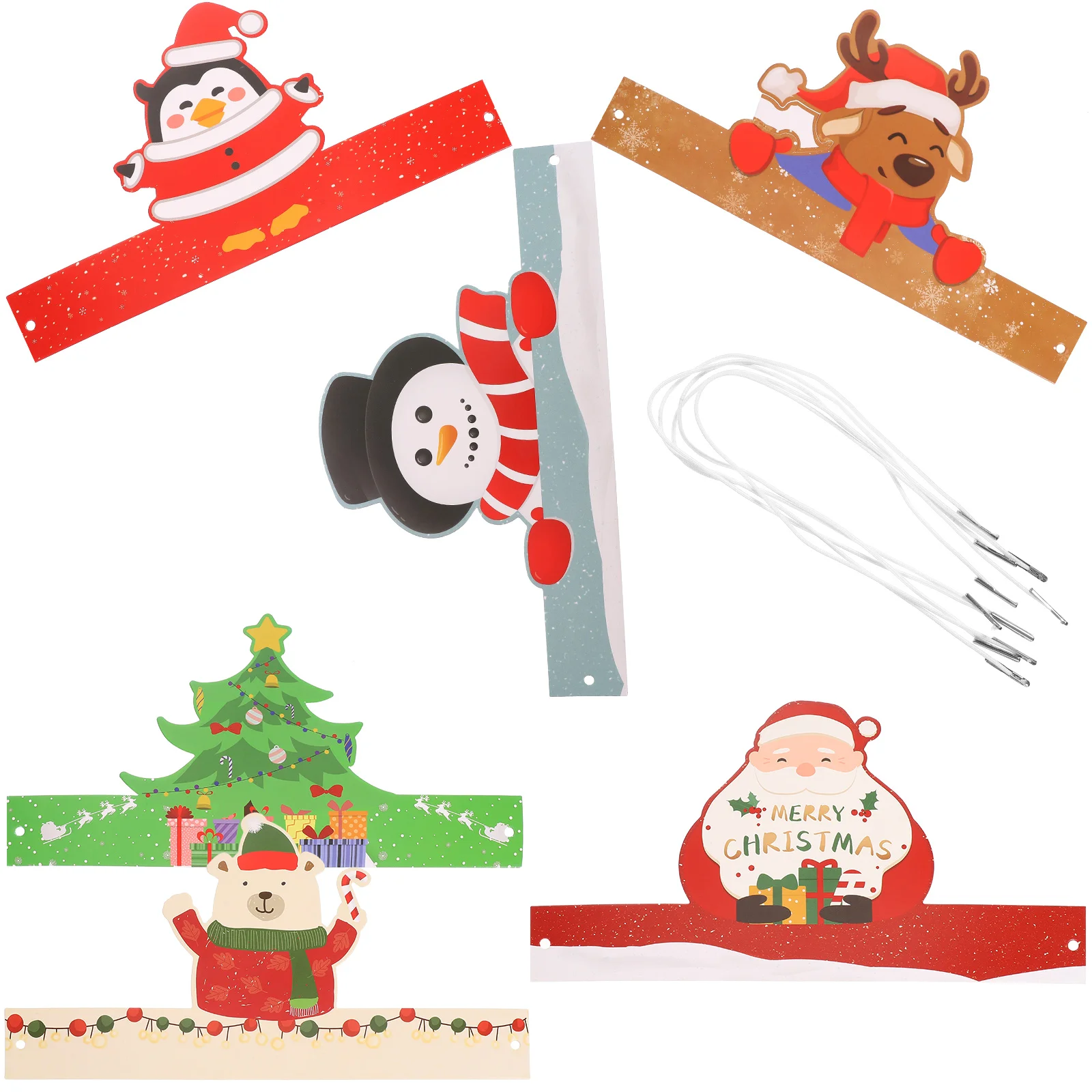 6 Pcs Paper Hats Christmas Party Accessories Photo Props Role Playing Xmas Headwear Cosplay Stage Performance Toys
6 Pcs Paper Hats Christmas Party Accessories Photo Props Role Playing Xmas Headwear Cosplay Stage Performance Toys