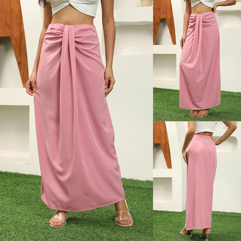 Fashion Women's Wear Solid Color Long Skirt European and American Style Ins Women's Sexy Elegant Skirt
Fashion Women's Wear Solid Color Long Skirt European and American Style Ins Women's Sexy Elegant Skirt