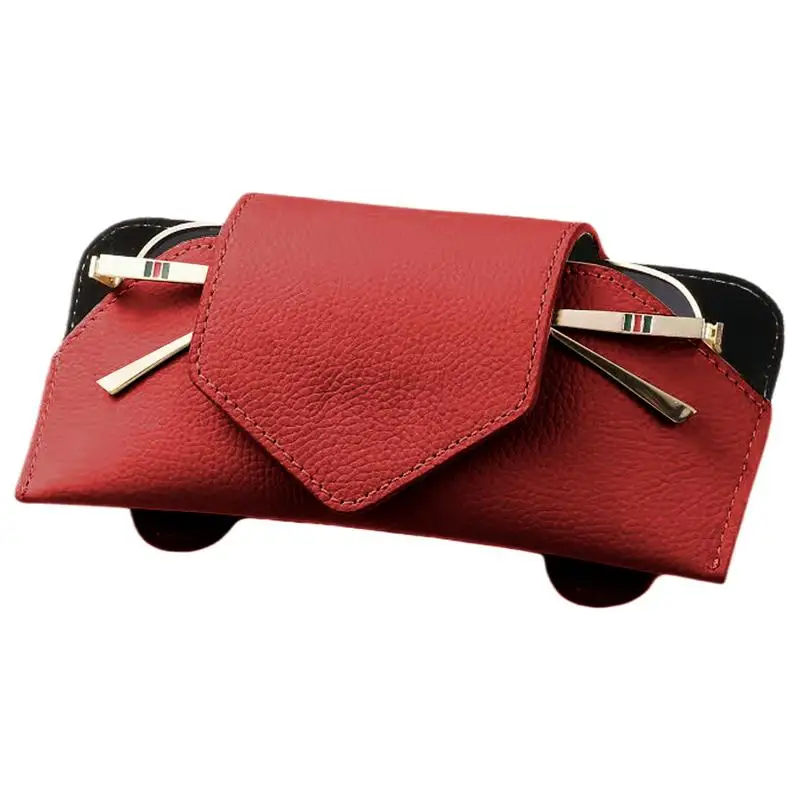 Ящик для хранения очков для козырька, защитный чехол для очков из искусственной кожи, органайзер для автомобиля, аксессуары для автомобильного внутреннего козырька
Ящик для хранения очков для козырька, защитный чехол для очков из искусственной кожи, органайзер для автомобиля, аксессуары для автомобильного внутреннего козырька