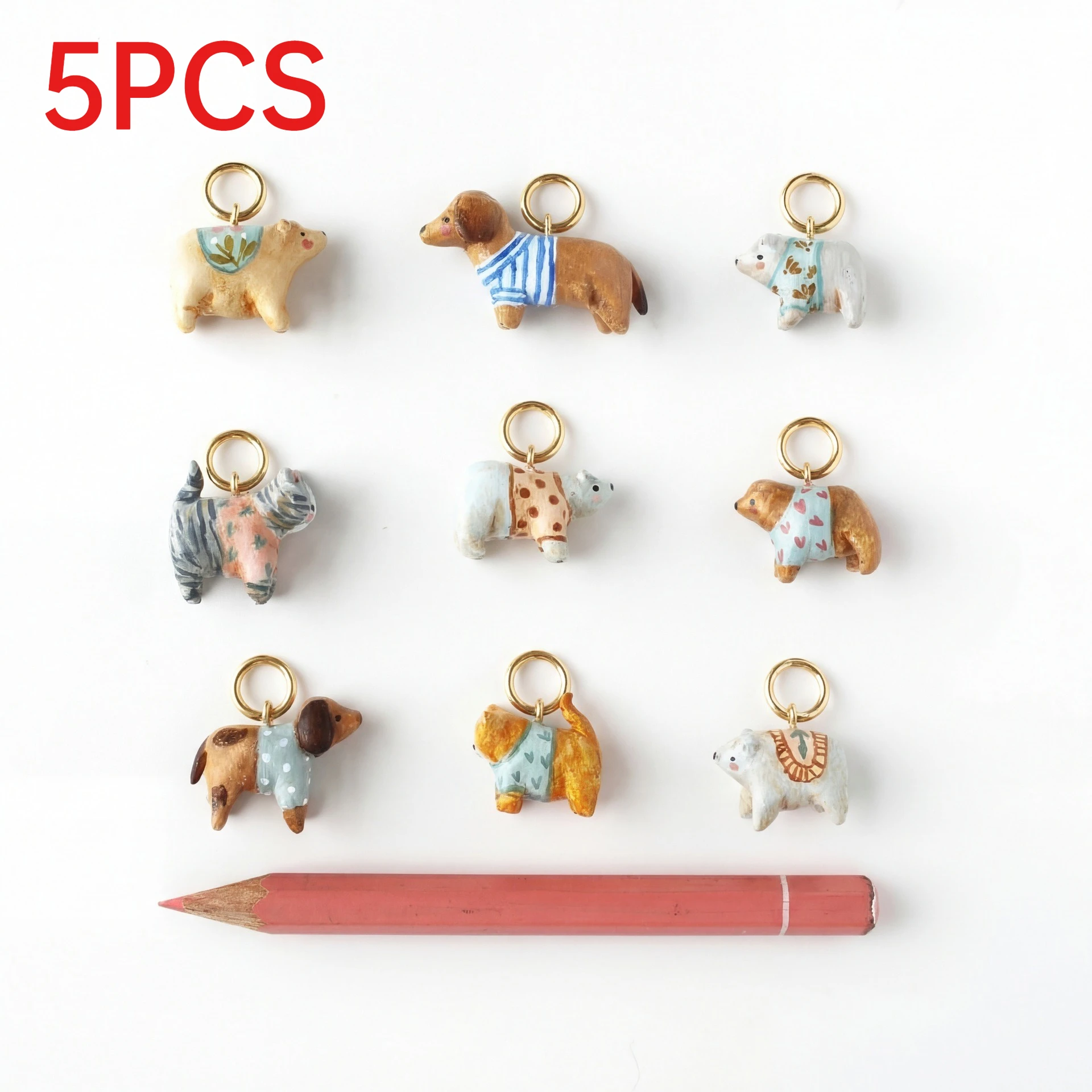 5Pcs Cute Pet Animal Charms Dog Cat Bear Mini Pendants For DIY Bracelet Necklace Jewelry Making Accessories
5Pcs Cute Pet Animal Charms Dog Cat Bear Mini Pendants For DIY Bracelet Necklace Jewelry Making Accessories