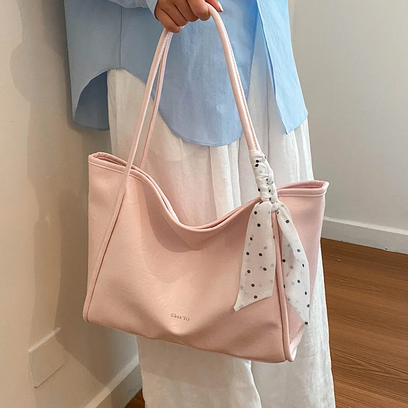 Korean Style New Solid Color Tote Bag for Women Large Capacity Retro PU Commute Shoulder Handbag High Appearance Lazy Armpit Bag
Korean Style New Solid Color Tote Bag for Women Large Capacity Retro PU Commute Shoulder Handbag High Appearance Lazy Armpit Bag