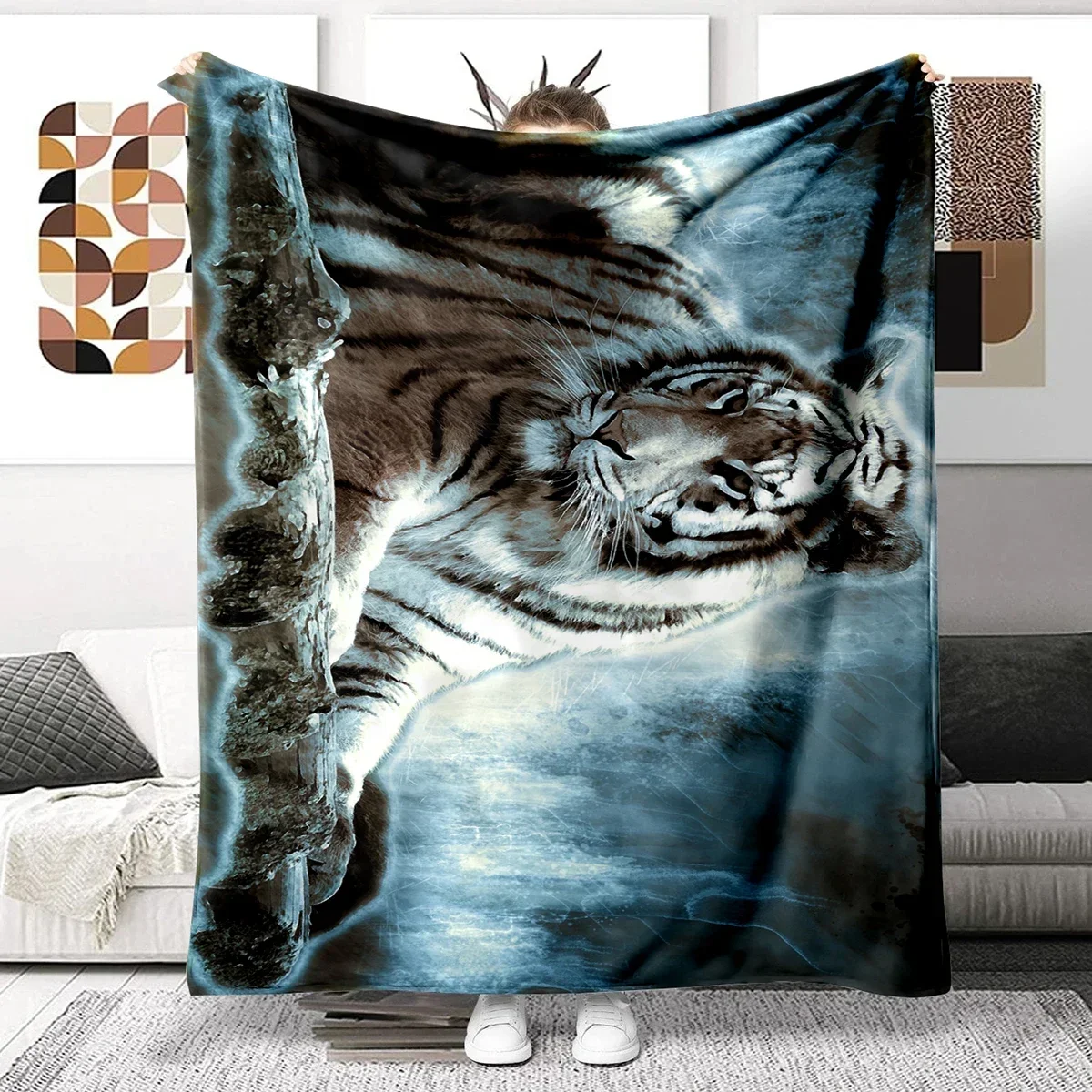 3D Printed Baby Blanket Animal Tiger Warm Lightweight Soft Plush Flannel Throws Babes Carpet for Sofa Bed Couch Chair Office
3D Printed Baby Blanket Animal Tiger Warm Lightweight Soft Plush Flannel Throws Babes Carpet for Sofa Bed Couch Chair Office