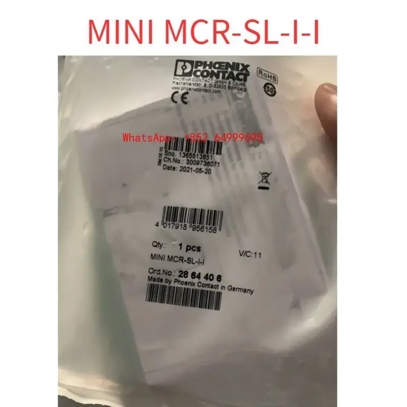 Совершенно новый стандартный изолятор 2864406 MINI MCR-SL-I-I
Совершенно новый стандартный изолятор 2864406 MINI MCR-SL-I-I