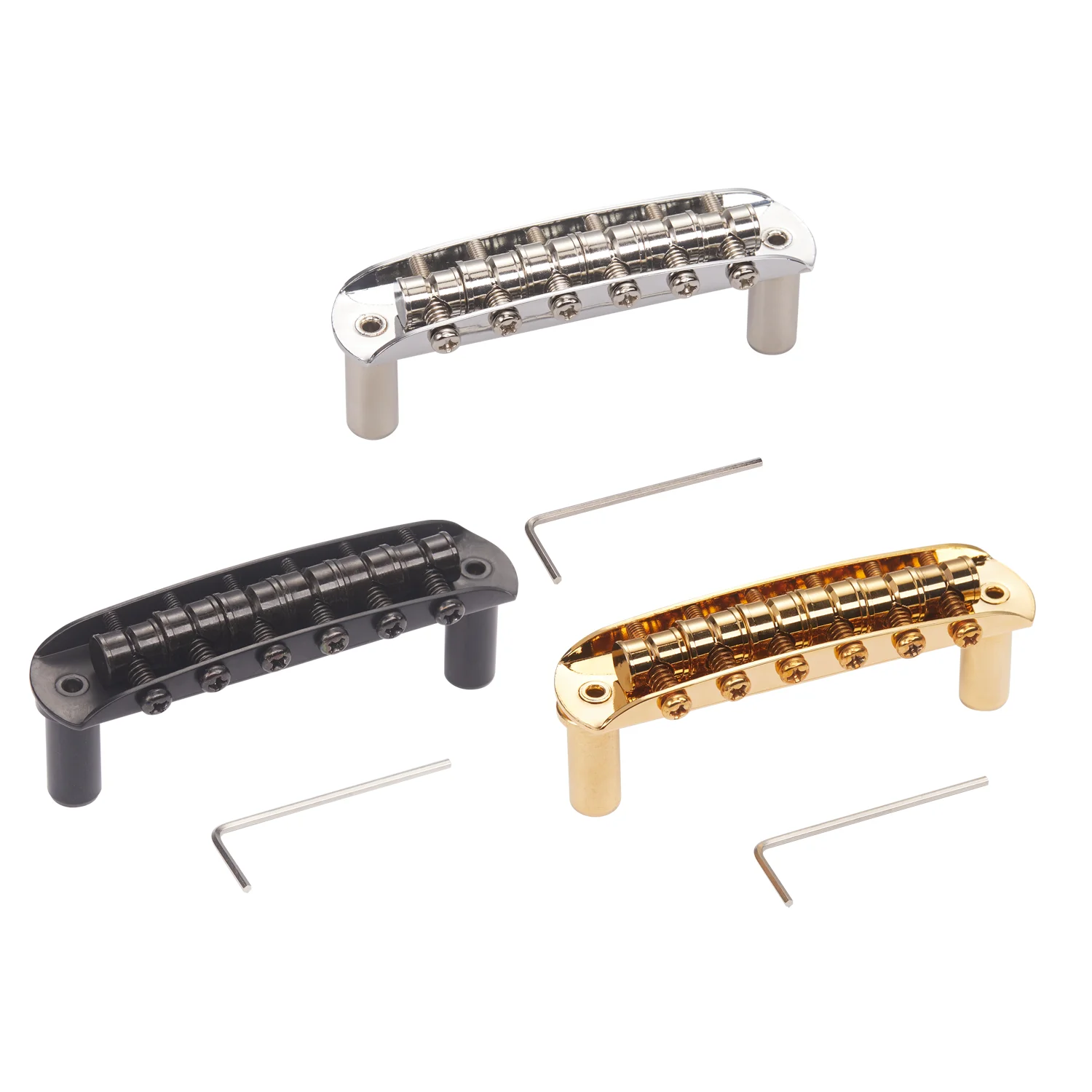 10.5mm /11.1mm Electric guitar bridge (with barrel-shaped saddle) For Jazz master Jag/uar Mus/tang
10.5mm /11.1mm Electric guitar bridge (with barrel-shaped saddle) For Jazz master Jag/uar Mus/tang