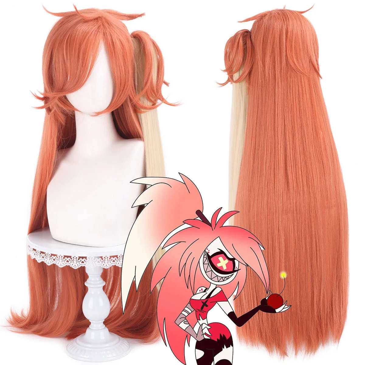 Парик для косплея Anime Hotel Cherri Bombb, длинный, 100 см, из синтетических волос, термостойкий, с хвостом-шиньоном + шапочка для парика
Парик для косплея Anime Hotel Cherri Bombb, длинный, 100 см, из синтетических волос, термостойкий, с хвостом-шиньоном + шапочка для парика