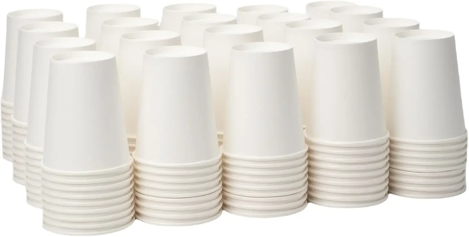 8 oz 1000 Pack Disposable Paper Coffee Cups, White Hot Cups for Hot Coffee, Hot Liquid, Ideal for Cafes, Bistros, Busines
8 oz 1000 Pack Disposable Paper Coffee Cups, White Hot Cups for Hot Coffee, Hot Liquid, Ideal for Cafes, Bistros, Busines