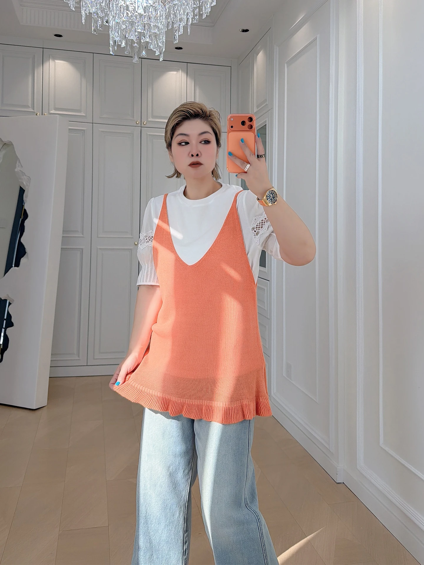 Retro V-Neck Knitted Tube Top Vest plus Size Women's Clothing Layering Versatile Hemline 200 Pounds Fat MM Color Top
Retro V-Neck Knitted Tube Top Vest plus Size Women's Clothing Layering Versatile Hemline 200 Pounds Fat MM Color Top