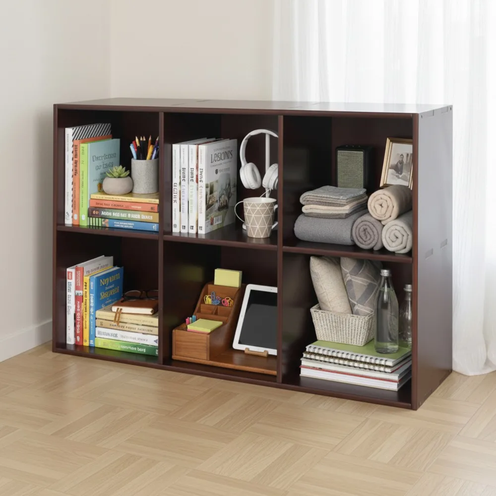 Modern Floor-Standing Wooden Bookshelf - 2-Tier Open Storage Organizer,11.02in Deep Compartments,Sturdy Structure for Home Decor
Modern Floor-Standing Wooden Bookshelf - 2-Tier Open Storage Organizer,11.02in Deep Compartments,Sturdy Structure for Home Decor