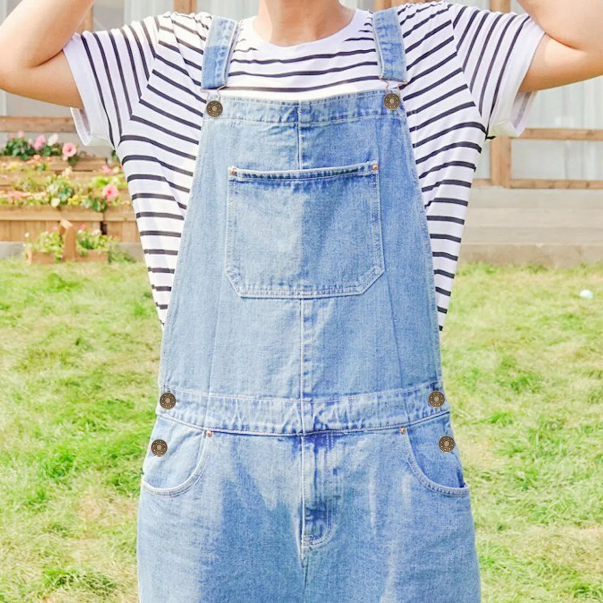 50 Buttons Premium Metal Reinforced Rivets Easy Replace No Sew Hammer Apply Jean Suspenders Trousers Metal Base Tack
50 Buttons Premium Metal Reinforced Rivets Easy Replace No Sew Hammer Apply Jean Suspenders Trousers Metal Base Tack