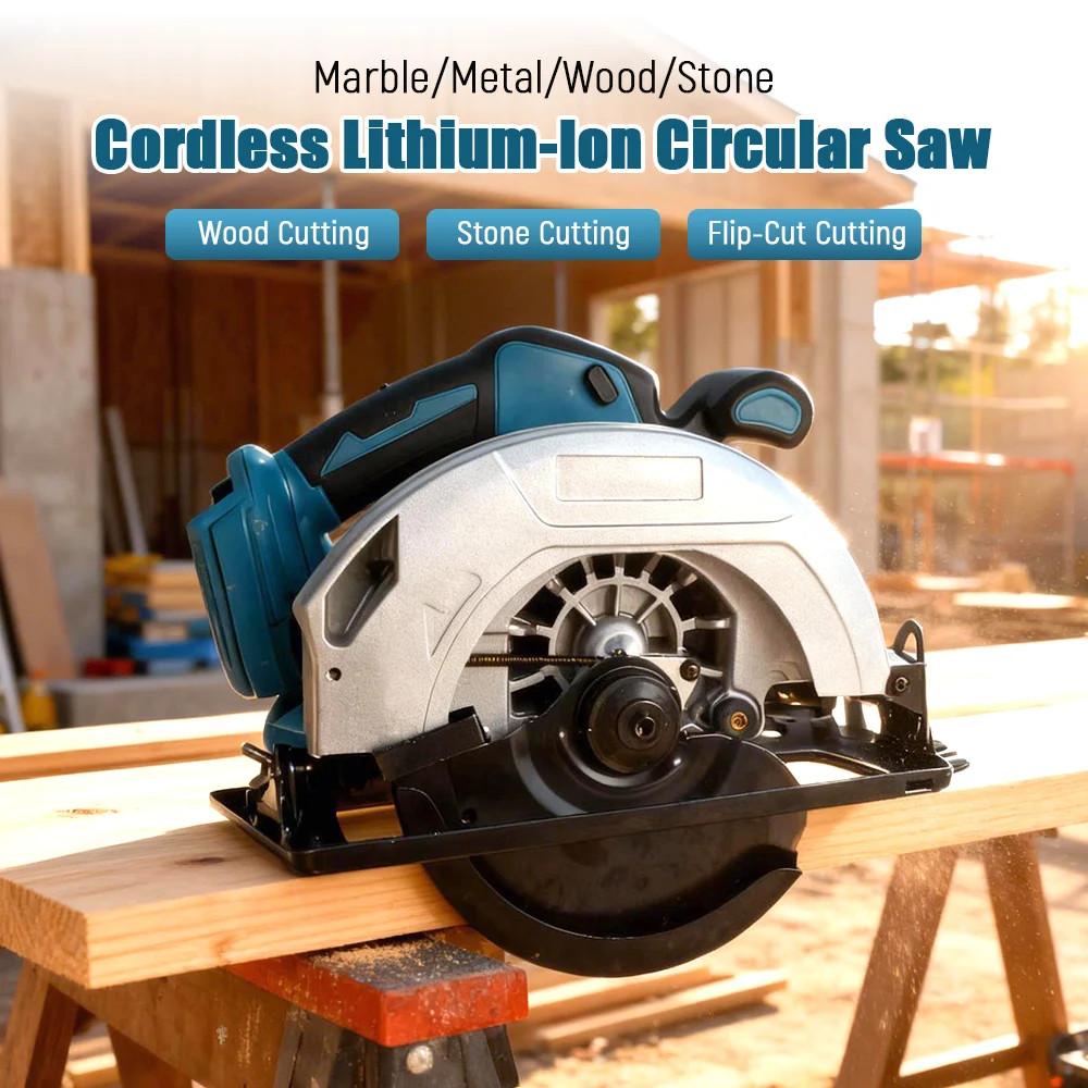 7-inch 5-inch Cordless Circular Saw Brushless Woodworking Saw 45-degree Cutting Angle Adjustment For Makita Battery Pin
7-inch 5-inch Cordless Circular Saw Brushless Woodworking Saw 45-degree Cutting Angle Adjustment For Makita Battery Pin