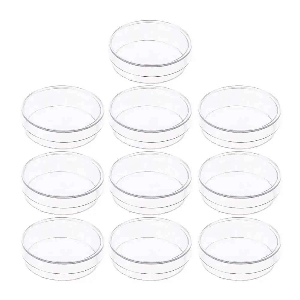 10 Pcs Laboratory Culture Dishes Plastic Petri Plates Transparent Lid Premium Material Multipurpose Education Chemistry Research
10 Pcs Laboratory Culture Dishes Plastic Petri Plates Transparent Lid Premium Material Multipurpose Education Chemistry Research