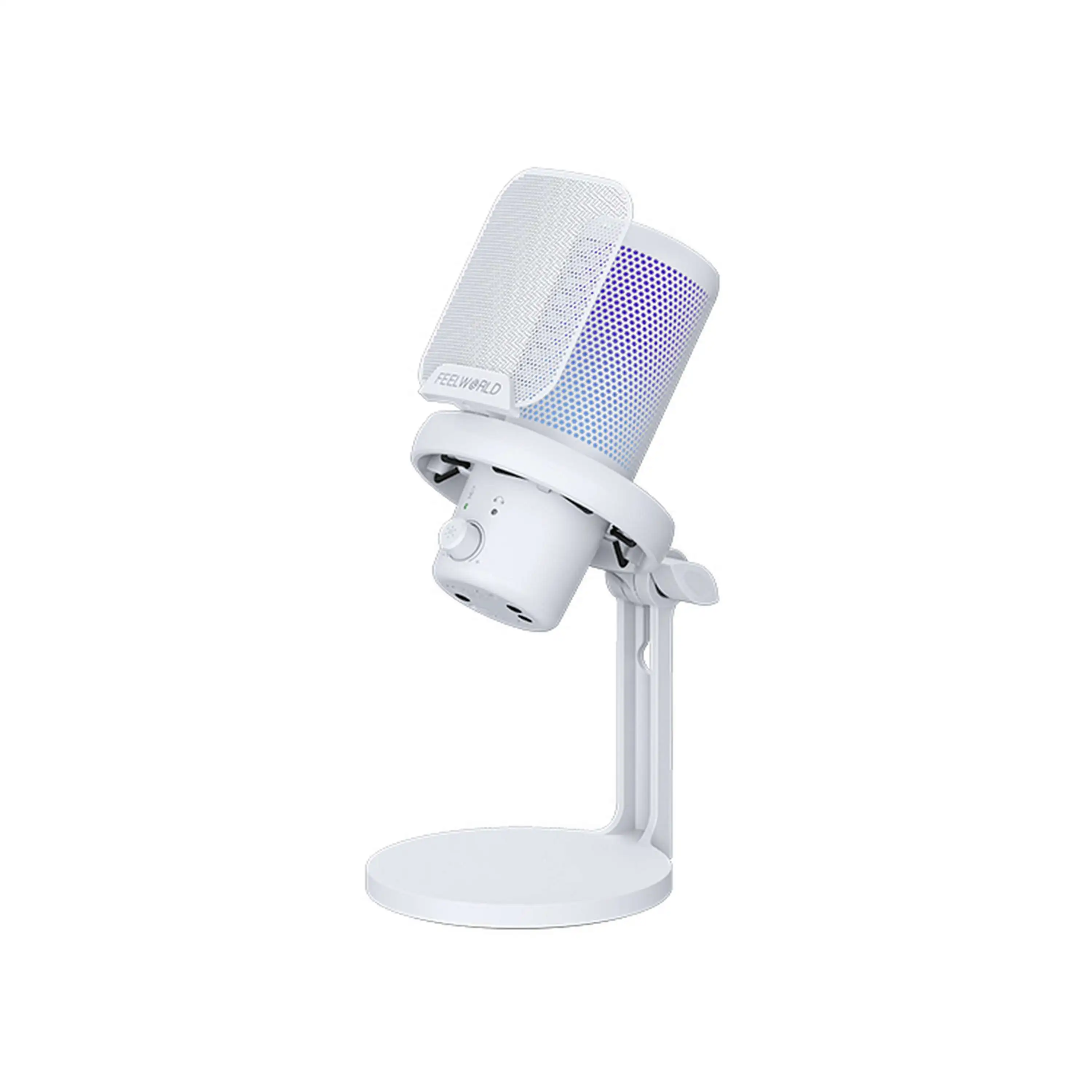 FEELWORLD VM1 Microphones Condenser USB Treaming Noise Cancellation Mute RGB Light Desktop Stand Microphone Gaming
FEELWORLD VM1 Microphones Condenser USB Treaming Noise Cancellation Mute RGB Light Desktop Stand Microphone Gaming