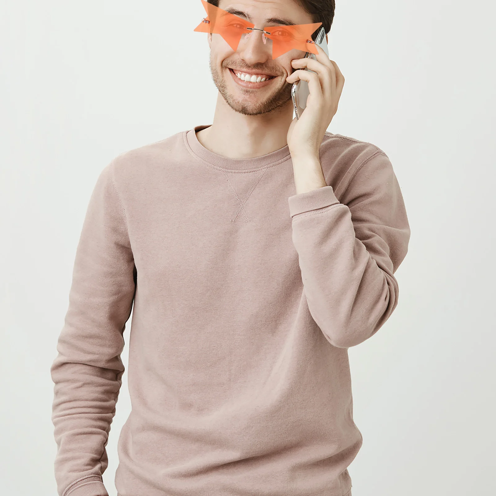 Exaggerated Rimless Sunglasses Frameless Fashion Glasses Party Props Holiday Photo Accessories for Women Men Rimless Sunglasses 
Exaggerated Rimless Sunglasses Frameless Fashion Glasses Party Props Holiday Photo Accessories for Women Men Rimless Sunglasses