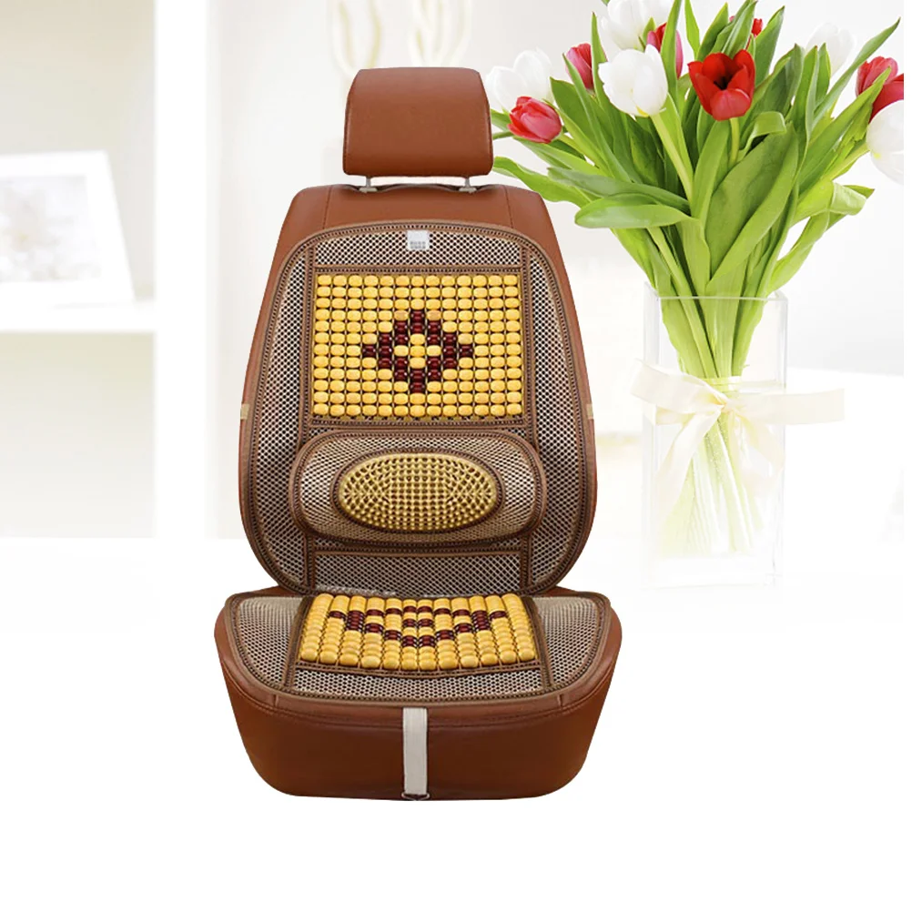 Ice Silk Massage Pad Wooden Bead Car Cushion Summer Cool Ventilation Breathable Seat Cover For Car Auto Interior Cooling
Ice Silk Massage Pad Wooden Bead Car Cushion Summer Cool Ventilation Breathable Seat Cover For Car Auto Interior Cooling