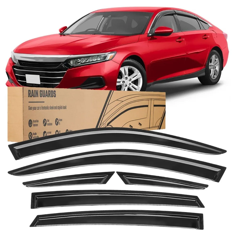 For Honda Accord 2018-2022 Window Vent Visors Rain Guards Deflectors 6pcs Set
For Honda Accord 2018-2022 Window Vent Visors Rain Guards Deflectors 6pcs Set