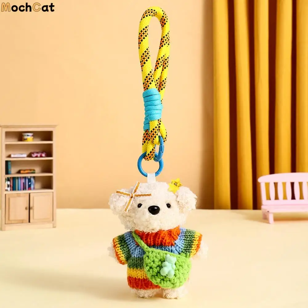 PP Cotton Sweater Dog Plush Pendant Woven Rope Lifelike Crochet Sweater Dog Keychain Hanging Ornaments Fluffy
PP Cotton Sweater Dog Plush Pendant Woven Rope Lifelike Crochet Sweater Dog Keychain Hanging Ornaments Fluffy
