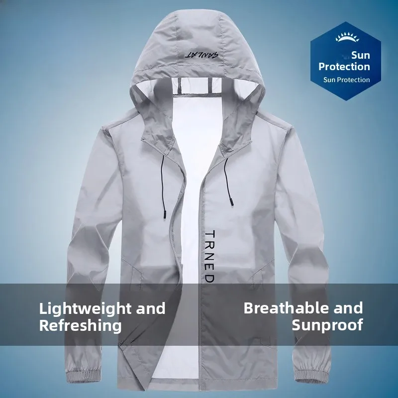 TUCANO Men's Loose Fiing Sport Skin irt Ice Silk Thin Breathable Summer Sun Protection Clothing Long Sve Hooded Zipper
TUCANO Men's Loose Fiing Sport Skin irt Ice Silk Thin Breathable Summer Sun Protection Clothing Long Sve Hooded Zipper