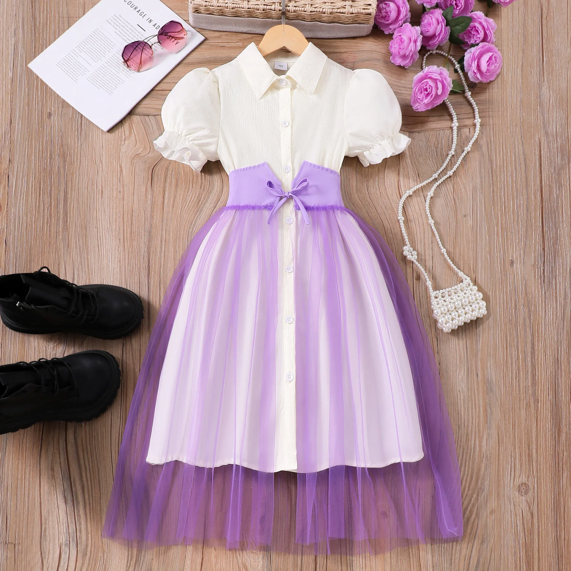 Teen Girl Dress Summer Purple Retro Short Sleeve Children Dresses Fashion Girl Costume Party Big KIds Outfit 7 8 9 10 11 12Yrs
Teen Girl Dress Summer Purple Retro Short Sleeve Children Dresses Fashion Girl Costume Party Big KIds Outfit 7 8 9 10 11 12Yrs