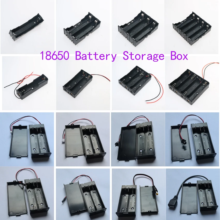 1PC 18650 Lithium Ion Battery Storage Box 3.7V 1 2 3 4 Cell Socket With Hard Pin/Wire/XH2.54/sm/DC/USB Male Female Terminal
1PC 18650 Lithium Ion Battery Storage Box 3.7V 1 2 3 4 Cell Socket With Hard Pin/Wire/XH2.54/sm/DC/USB Male Female Terminal