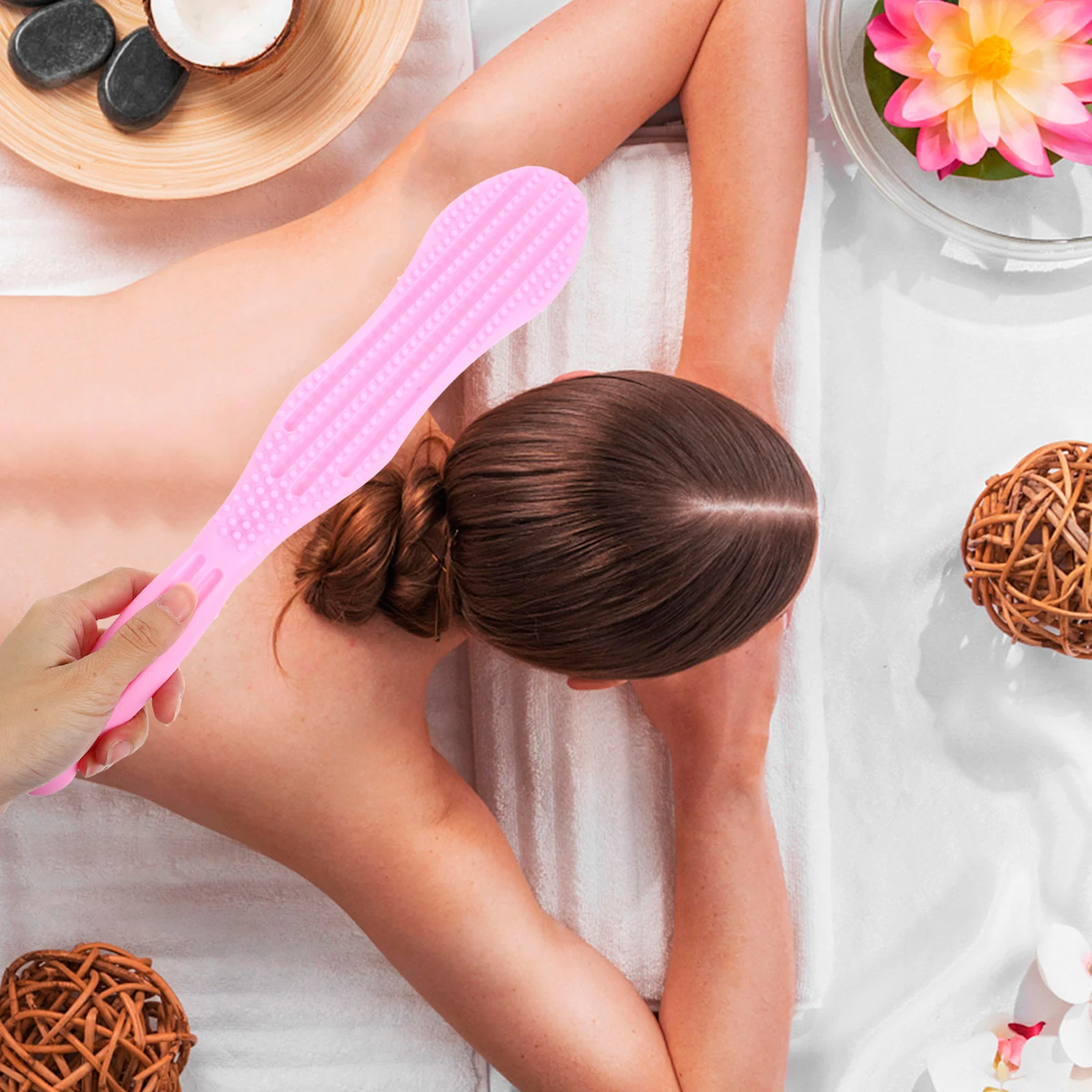 Розовая портативная массажная палочка, массажная палочка, прочная скребковая пластина, массажер для акупунктурных точек тела для снятия усталости плеч и спины
Розовая портативная массажная палочка, массажная палочка, прочная скребковая пластина, массажер для акупунктурных точек тела для снятия усталости плеч и спины