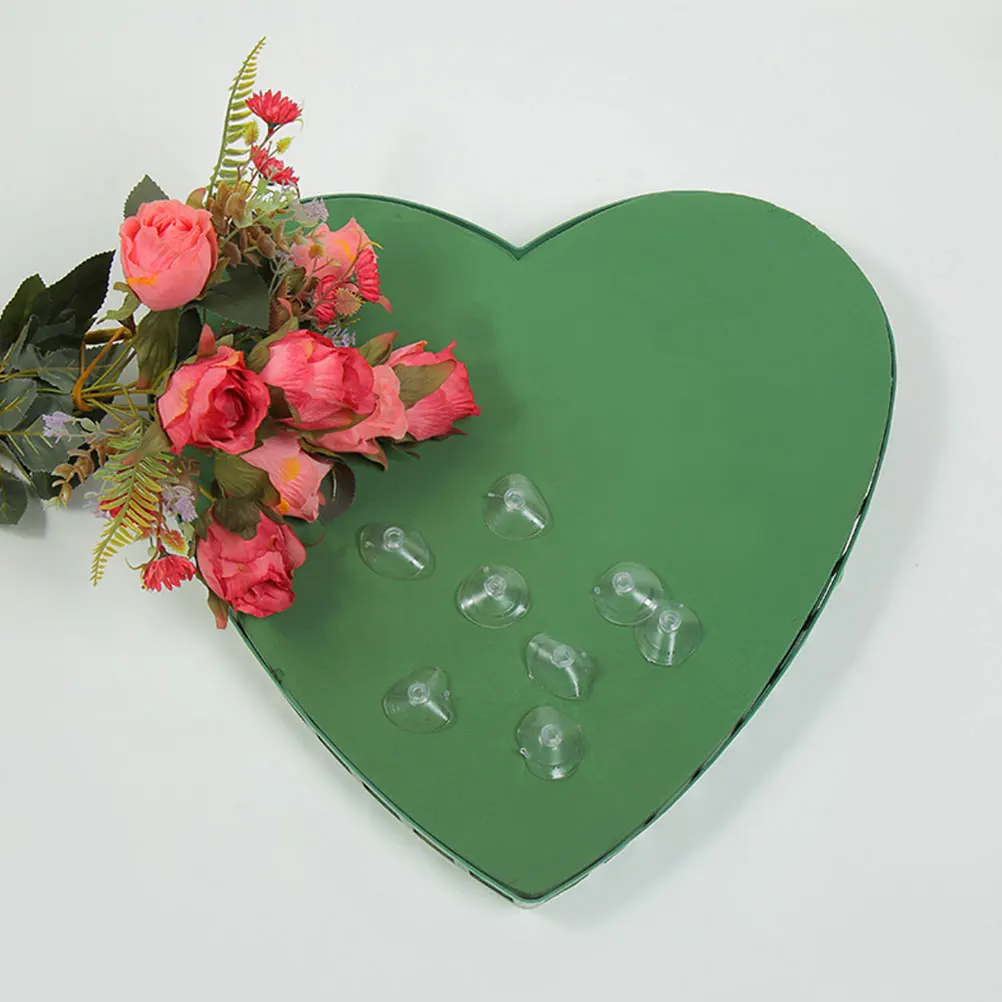 1Set Floral Foam Cage Heart Shape Flower Mud for Wedding Car Decor No Odor Safe Material Suction Cup Holder Fresh Flower
1Set Floral Foam Cage Heart Shape Flower Mud for Wedding Car Decor No Odor Safe Material Suction Cup Holder Fresh Flower