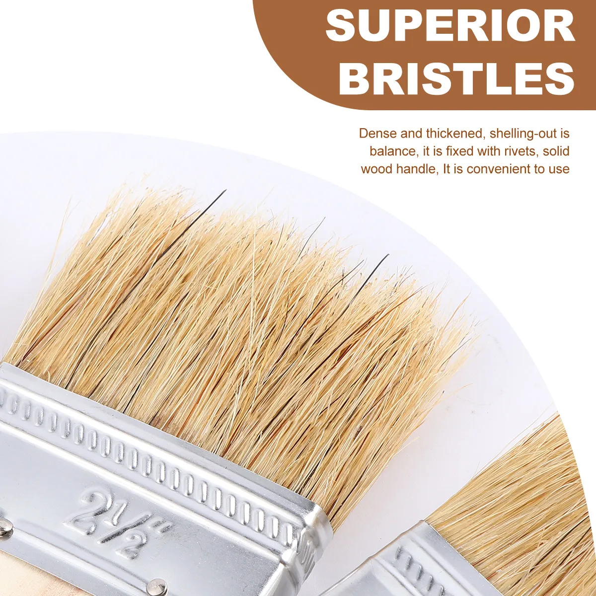 9Pcs Bristle Brush Wooden Handle Oil Painting Brush Bbq and Painting Acrylic Gouache Watercolor Heat Resistant Corrosion
9Pcs Bristle Brush Wooden Handle Oil Painting Brush Bbq and Painting Acrylic Gouache Watercolor Heat Resistant Corrosion